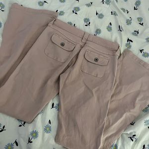 Low rise flare pants